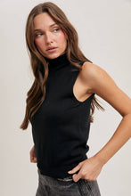 Load image into Gallery viewer, Tangled Heart Strings - Sleeveless Mock Neck Sweater