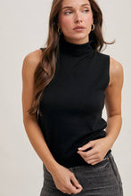 Load image into Gallery viewer, Tangled Heart Strings - Sleeveless Mock Neck Sweater