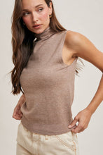 Load image into Gallery viewer, Tangled Heart Strings - Sleeveless Mock Neck Sweater