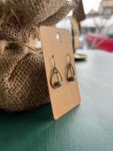 Load image into Gallery viewer, Jasper Bean Tear Drop Earrings