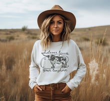 Load image into Gallery viewer, Whatever Lassos Your Longhorn - Sweatshirt