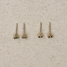 Load image into Gallery viewer, Mini Colored CZ Triangle Stud