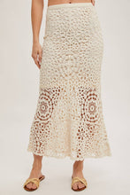Load image into Gallery viewer, Bring the Spring Crochet Skirt with Lining
