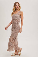 Load image into Gallery viewer, Bring the Spring Crochet Skirt with Lining
