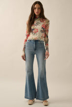 Load image into Gallery viewer, Sunday Bloom Mesh Top with Thumbhole