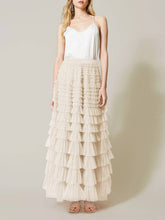 Load image into Gallery viewer, Social Graces Ruffle Tulle Maxi Skirt