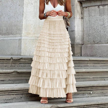 Load image into Gallery viewer, Social Graces Ruffle Tulle Maxi Skirt