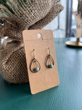 Load image into Gallery viewer, Jasper Bean Tear Drop Earrings