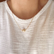 Load image into Gallery viewer, 18k Gold Filled Solitaire Pearl Necklace