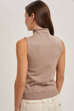 Load image into Gallery viewer, Tangled Heart Strings - Sleeveless Mock Neck Sweater