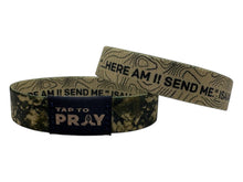 Load image into Gallery viewer, Tap To Pray™ Wristbands - Valor Camo & Isaiah 6:8