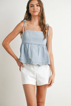 Load image into Gallery viewer, Stop and Stare - Denim Top