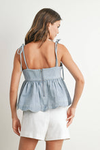 Load image into Gallery viewer, Stop and Stare - Denim Top