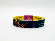Load image into Gallery viewer, Neon Tech / Romans 12:2 Wristband