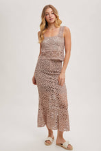 Load image into Gallery viewer, Bring the Spring Crochet Skirt with Lining