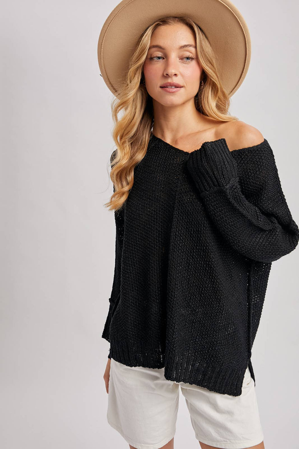 She Won’t Be Lonely Long- Loose Sweater