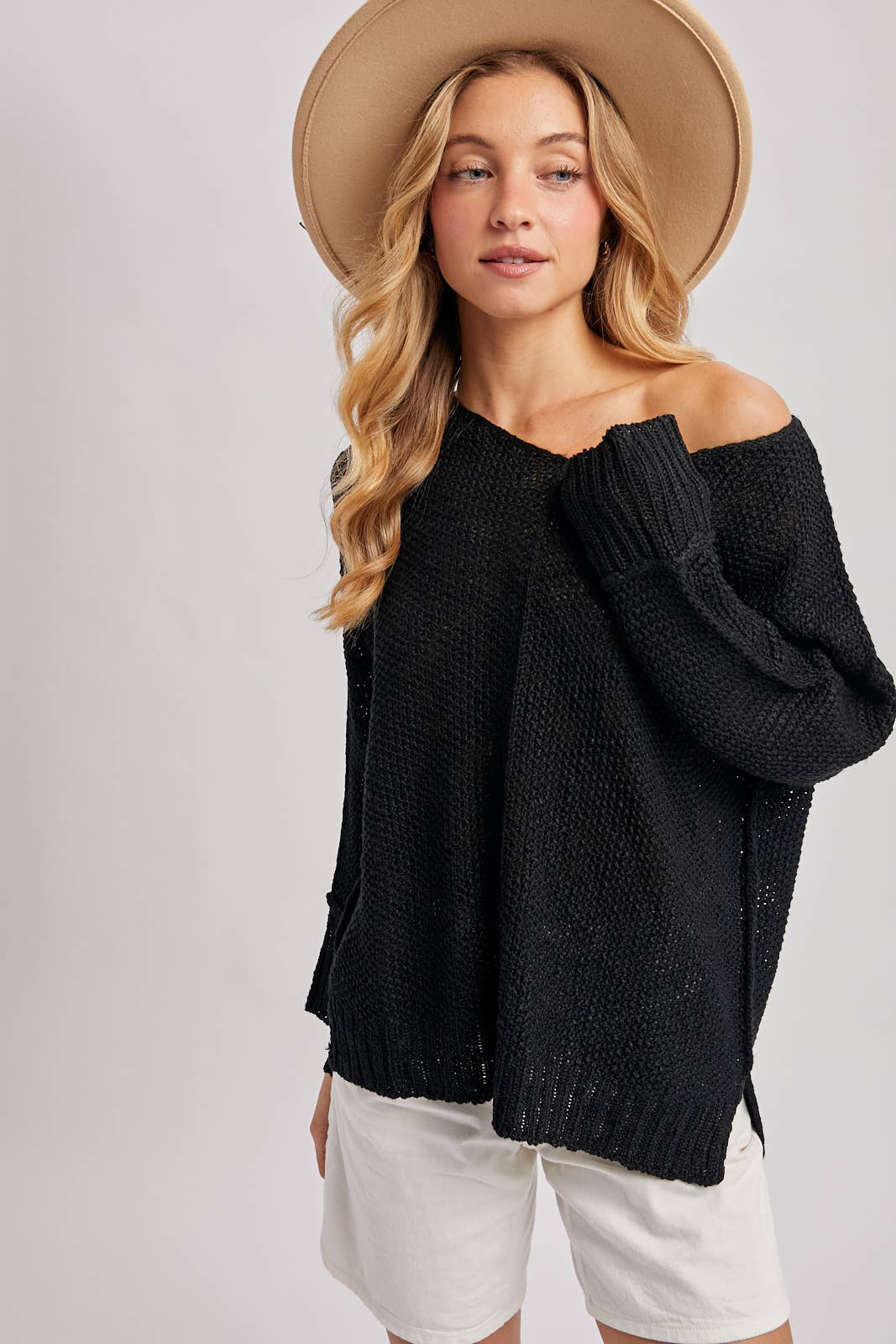 She Won’t Be Lonely Long- Loose Sweater