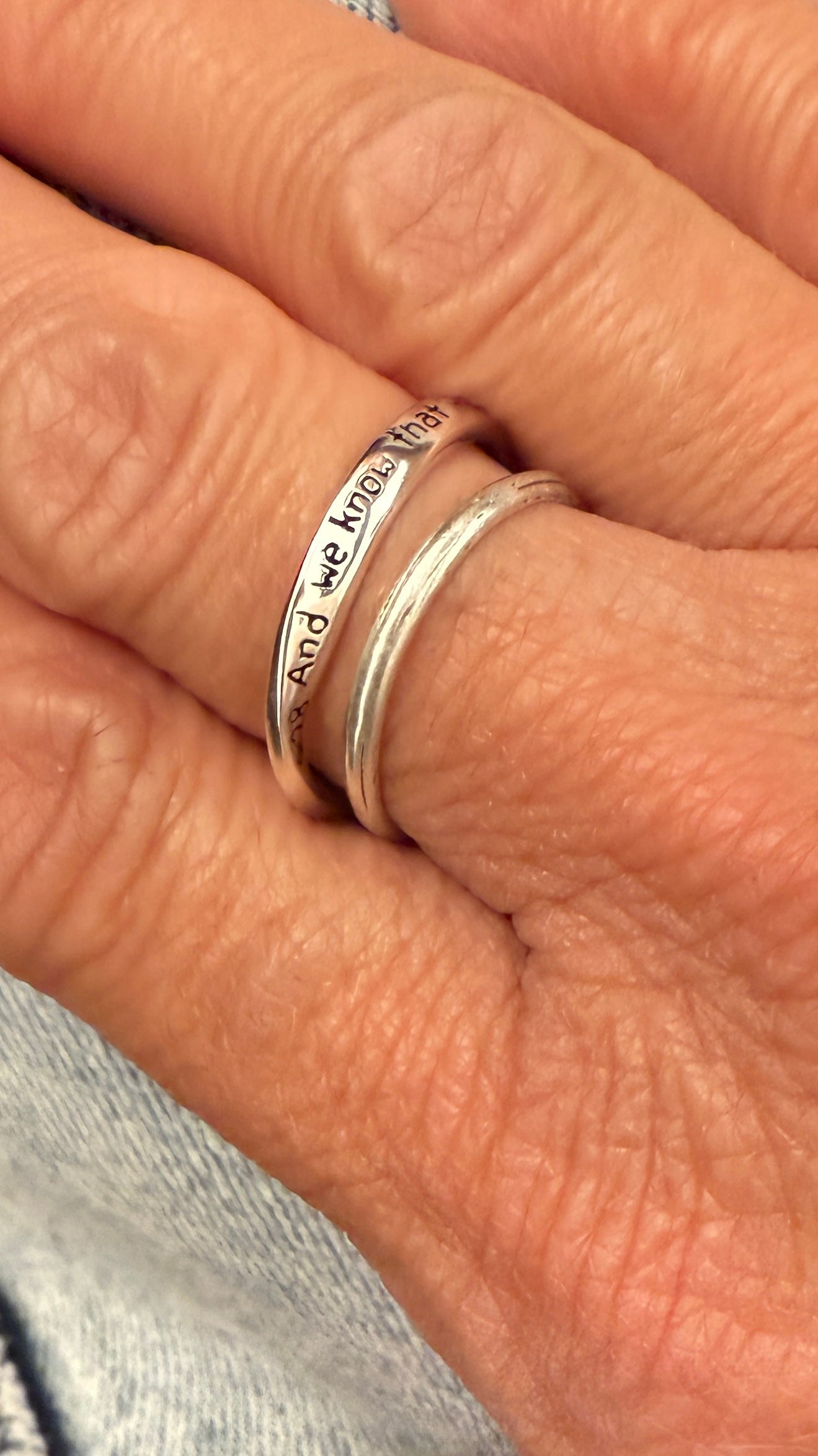 Romans 8:28 Mobius Ring