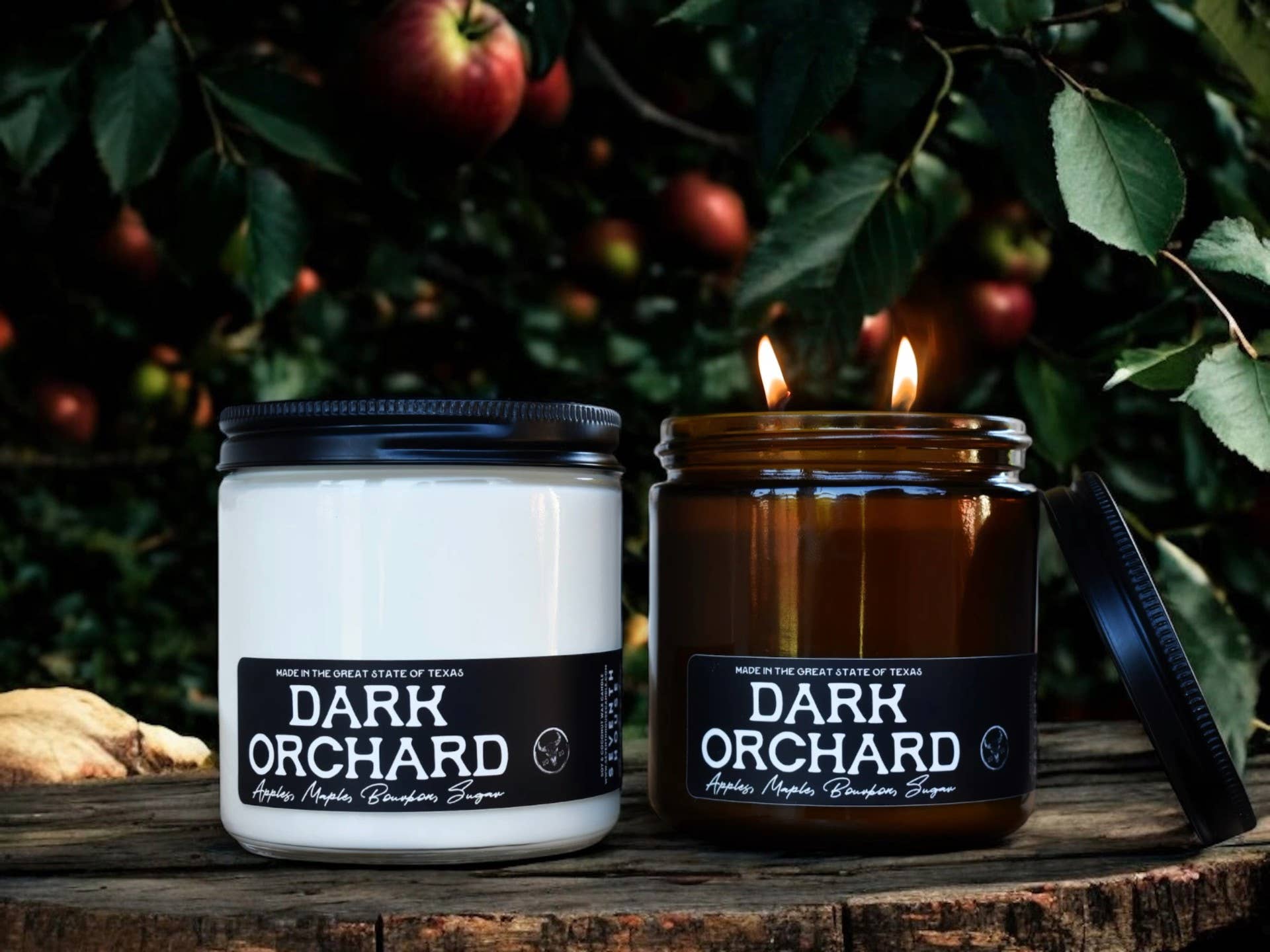DARK ORCHARD - Apple &  Maple Bourbon Candle