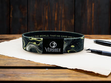 Load image into Gallery viewer, Gold Vein / John 3:16 Wristband
