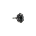 Tanvi Collection Ring - Silver with Black Onyx