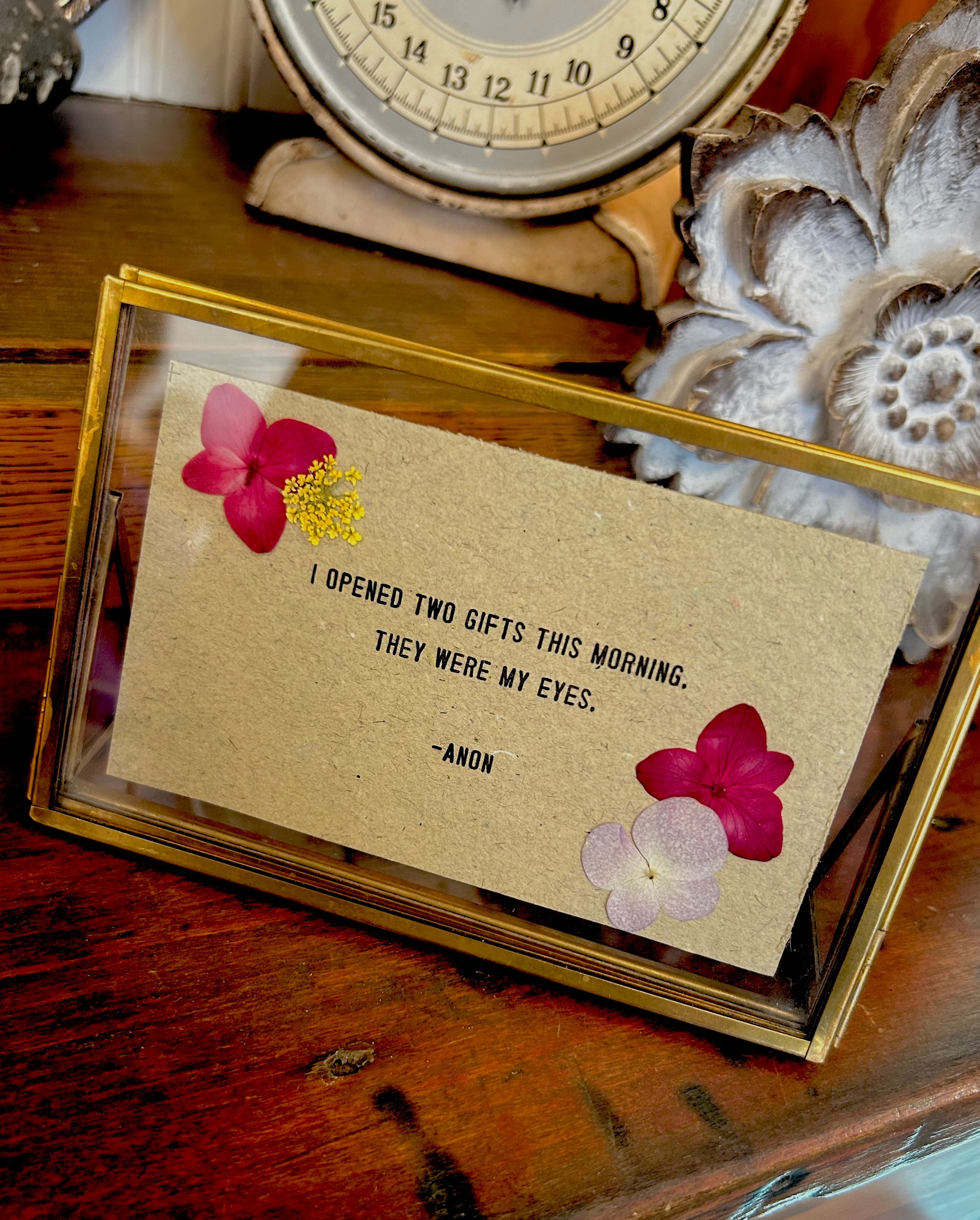 Gathered Thoughts Horizontal Standing Frame