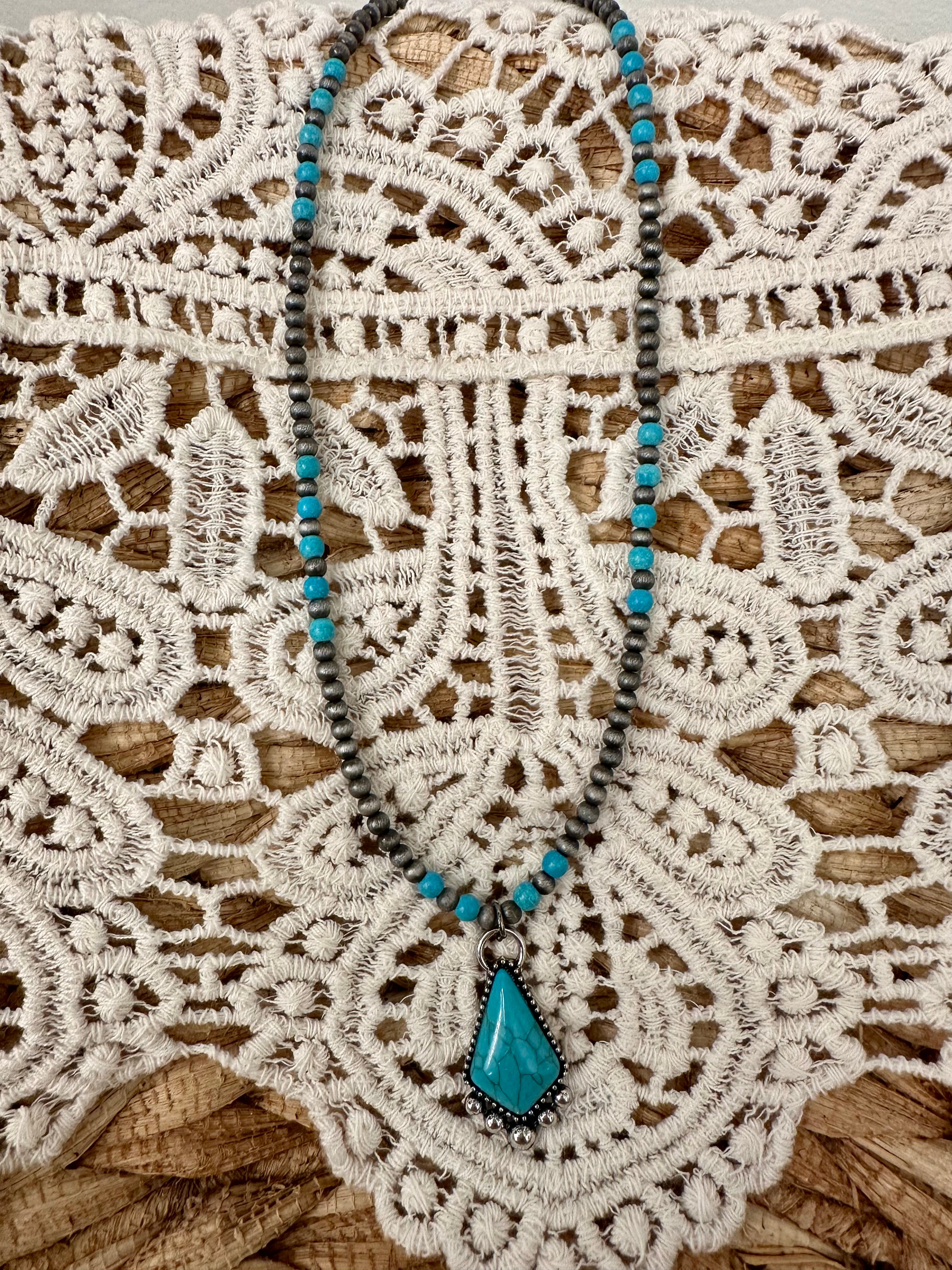 Follow Your Arrow- Navajo Bead Necklace
