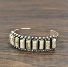 Load image into Gallery viewer, Perseverance Turquoise Cuff Bracelet
