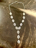 Battle Up the Hill 35'' Silver Concho Necklace
