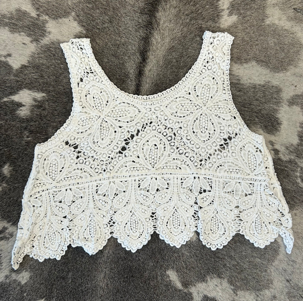 She’s a Keeper - Lace Tank Top