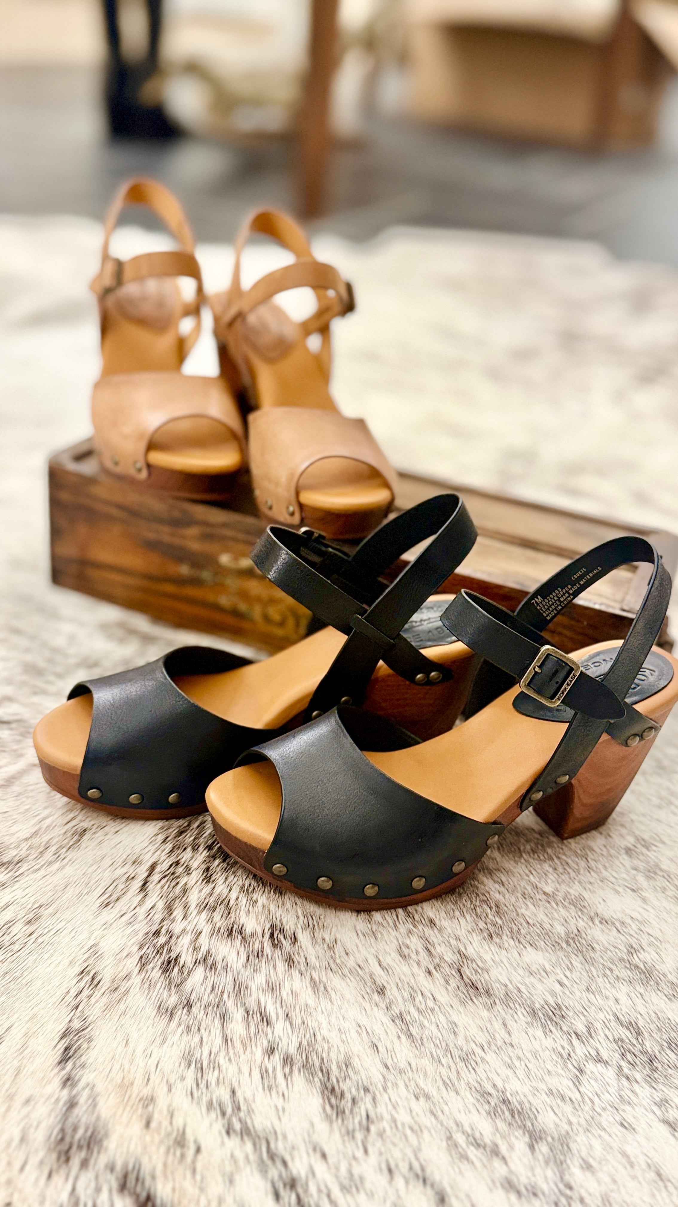 High Country Platform Leather Sandals