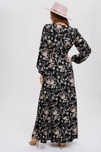 Load image into Gallery viewer, Flowers in the Valley Wrap Maxi Dress
