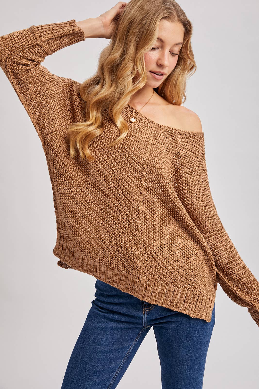 She Won’t Be Lonely Long- Loose Sweater