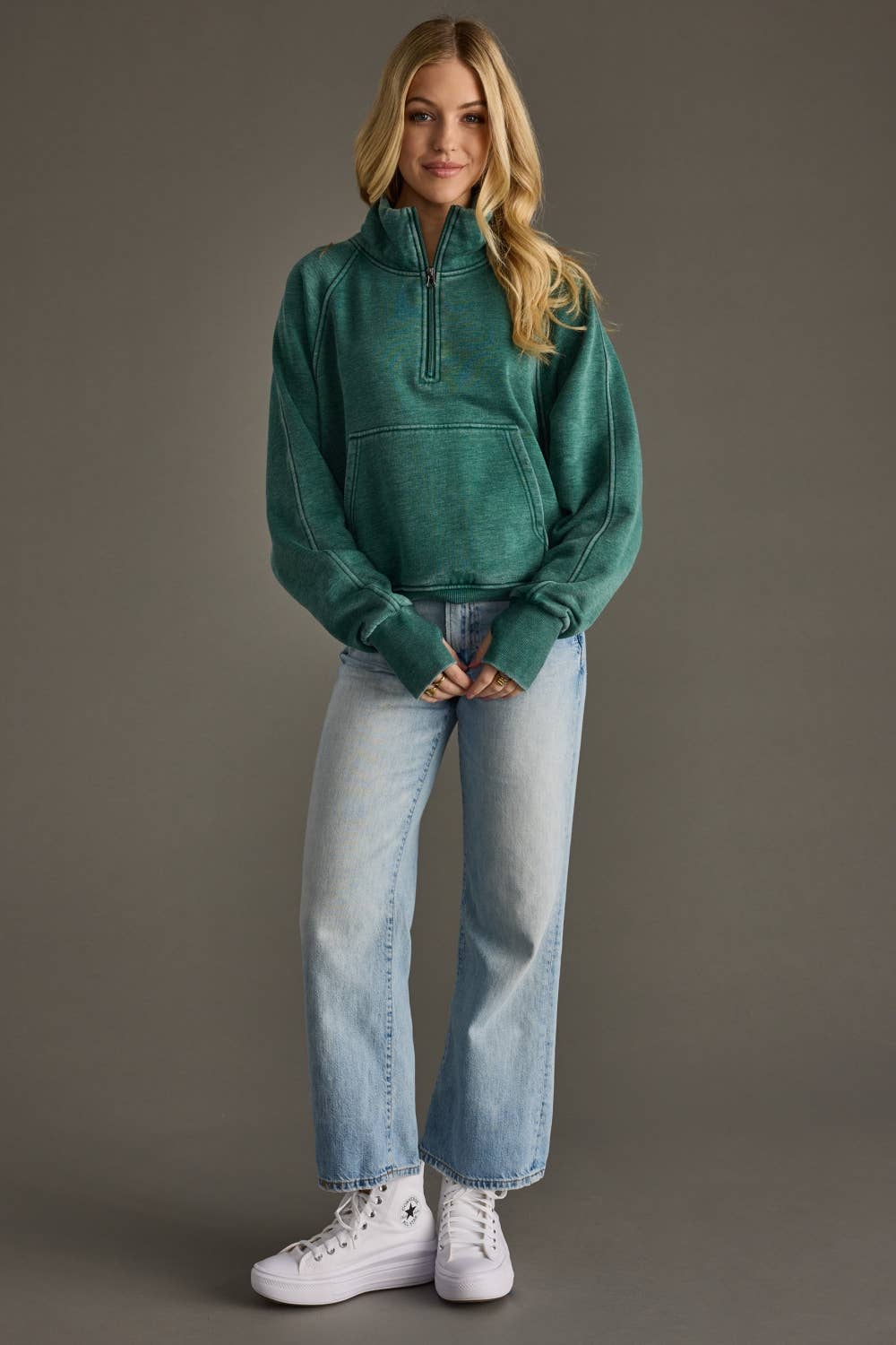 Tell Me You Love Me Quarter Zip Sweatshirt