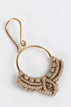 Load image into Gallery viewer, Dew Drop Macramé Earrings
