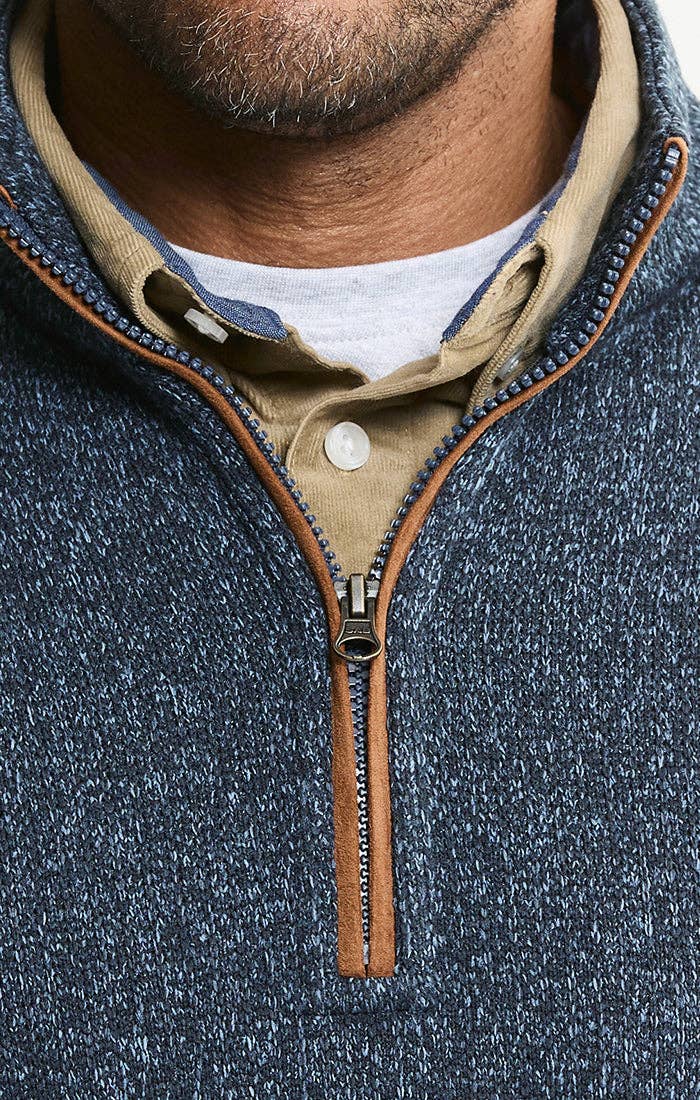 Stretch Sweater Fleece Quarter Zip Pullover