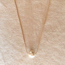 Load image into Gallery viewer, 18k Gold Filled Solitaire Pearl Necklace
