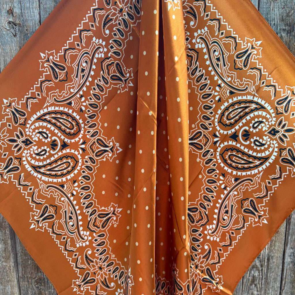 Rust Paisley Wild Rag