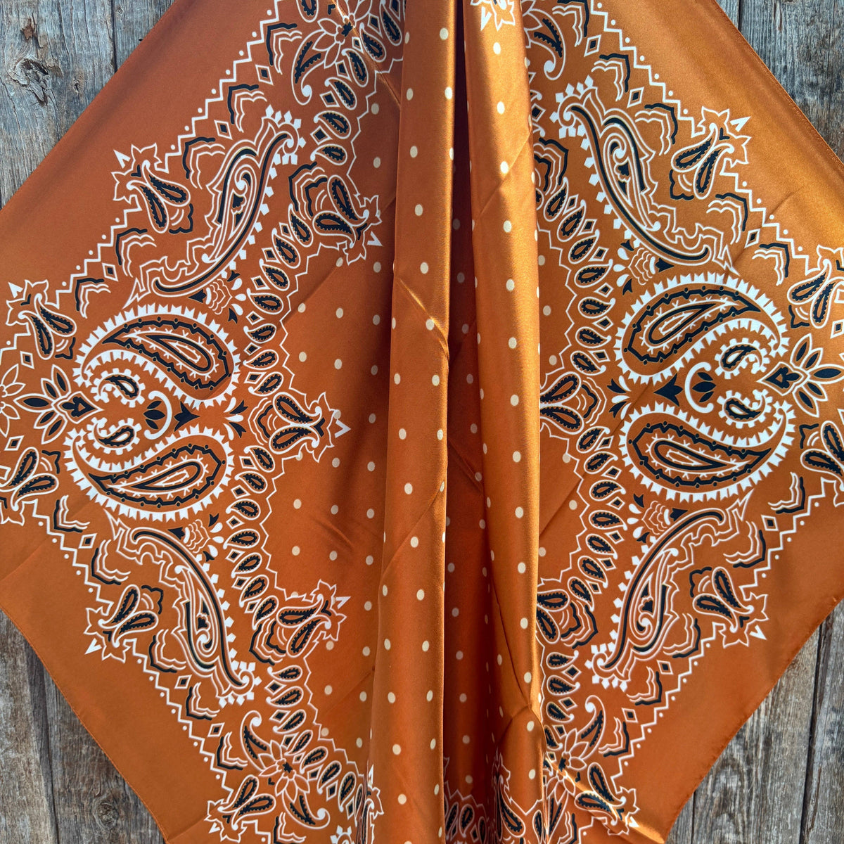 Rust Paisley Wild Rag