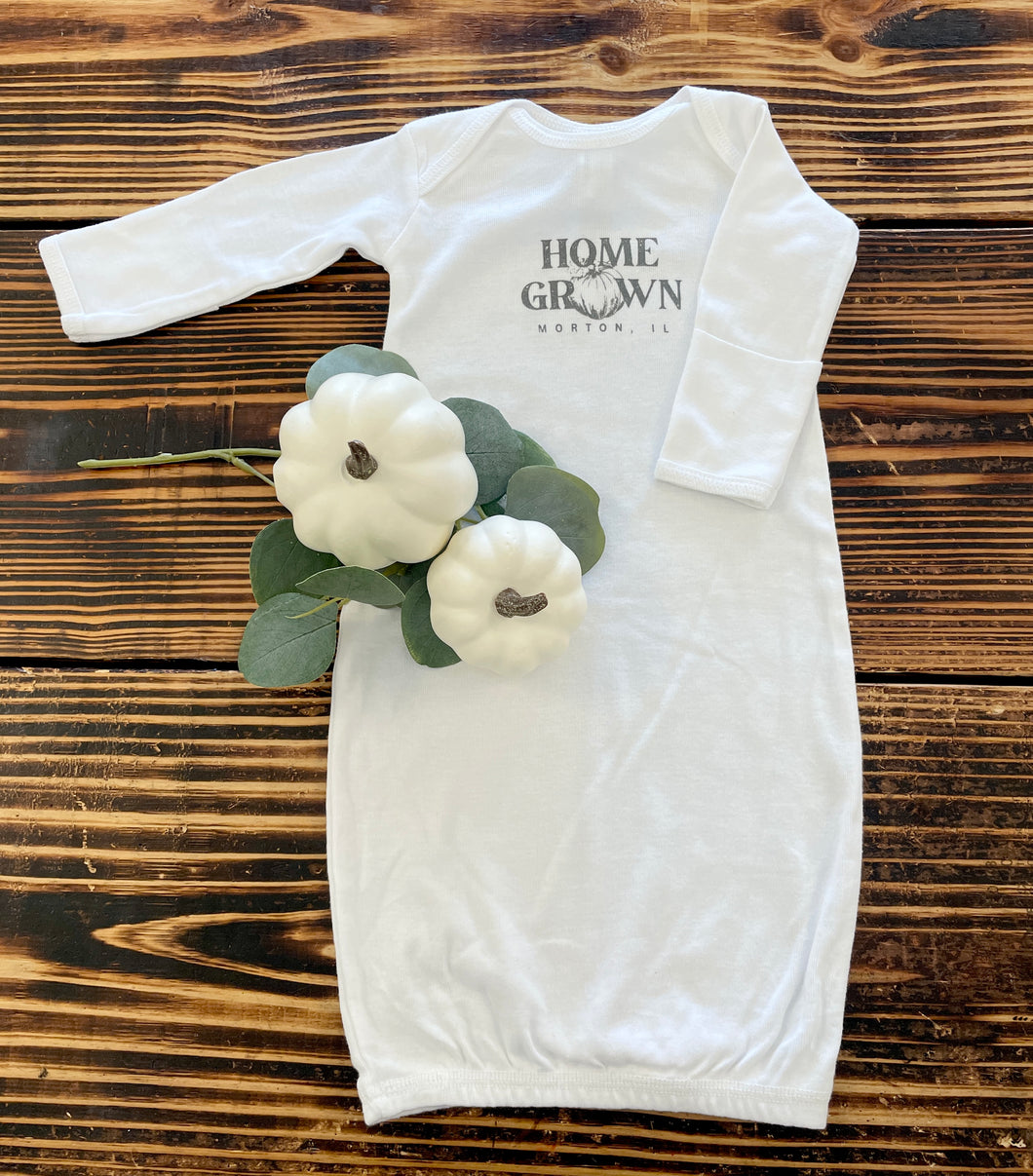 Home Grown Pumpkin Newborn Gown