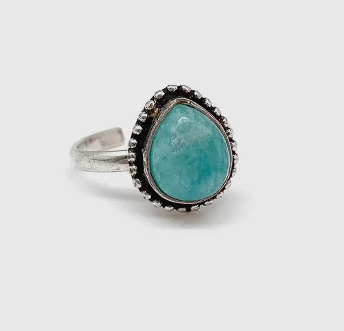 Love Drunk Amazonite Ring