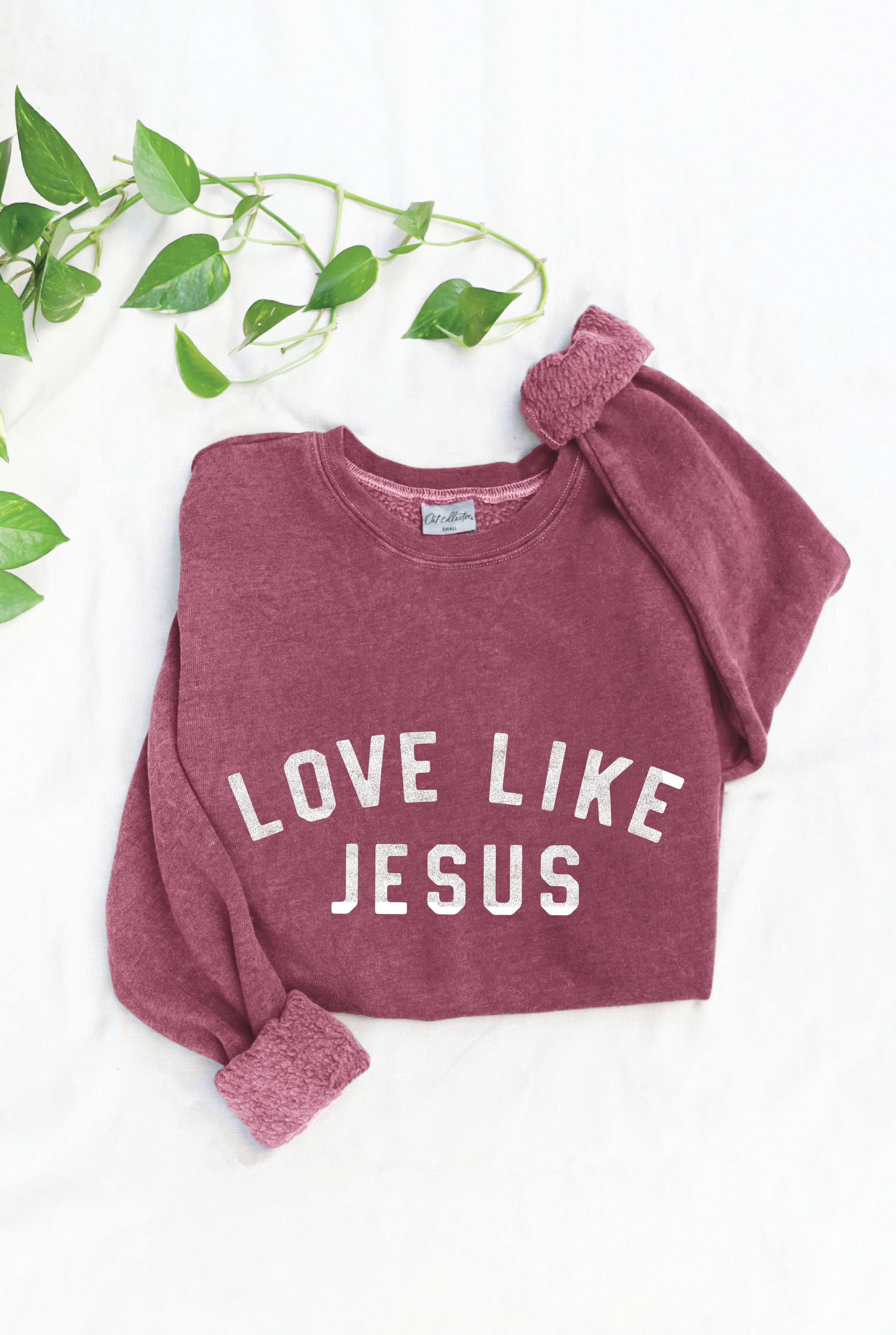 Love Like Jesus Mineral Graphic Sweatshirt
