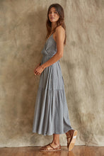 Load image into Gallery viewer, Blue Eyes Blue Ruffle Maxi Dress
