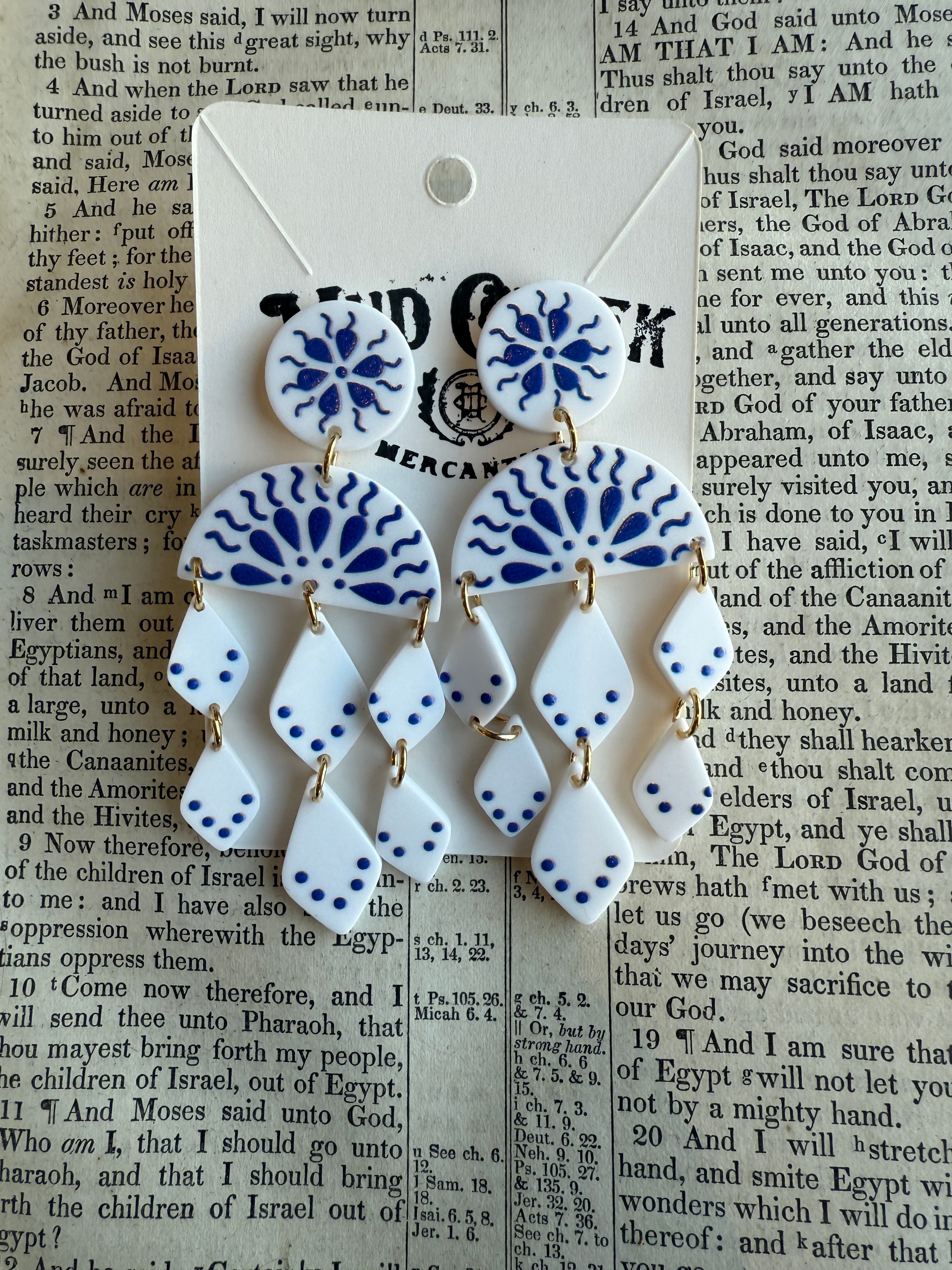 Santorini Secrets - Dangle Earrings