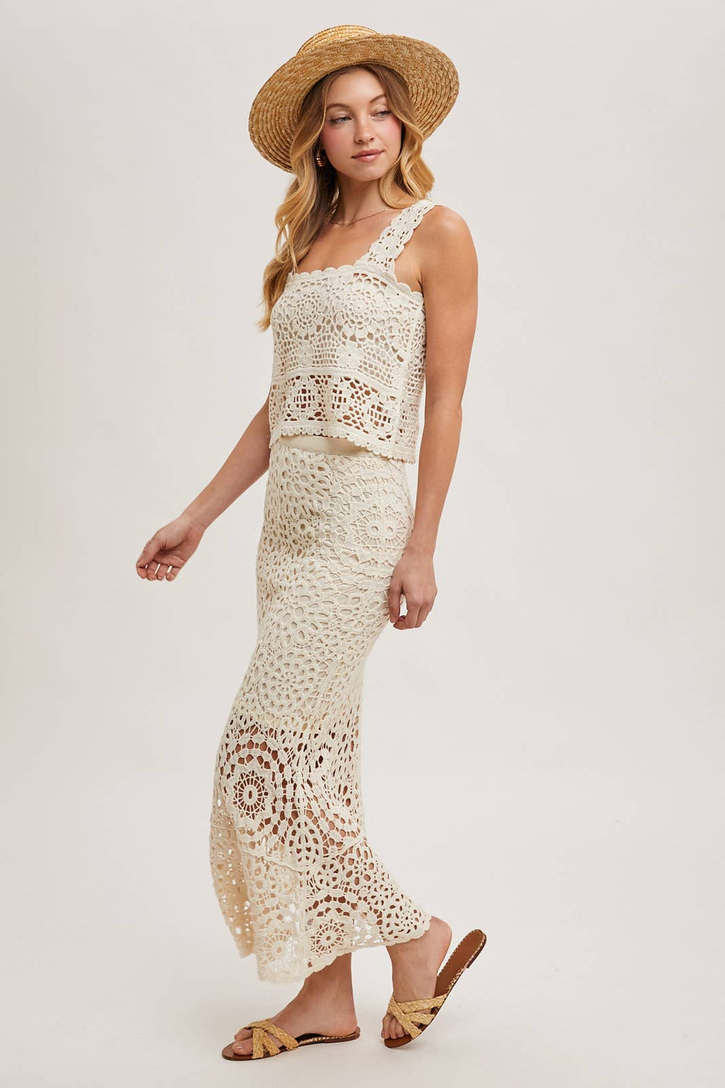 Bring the Spring Crochet Skirt with Lining