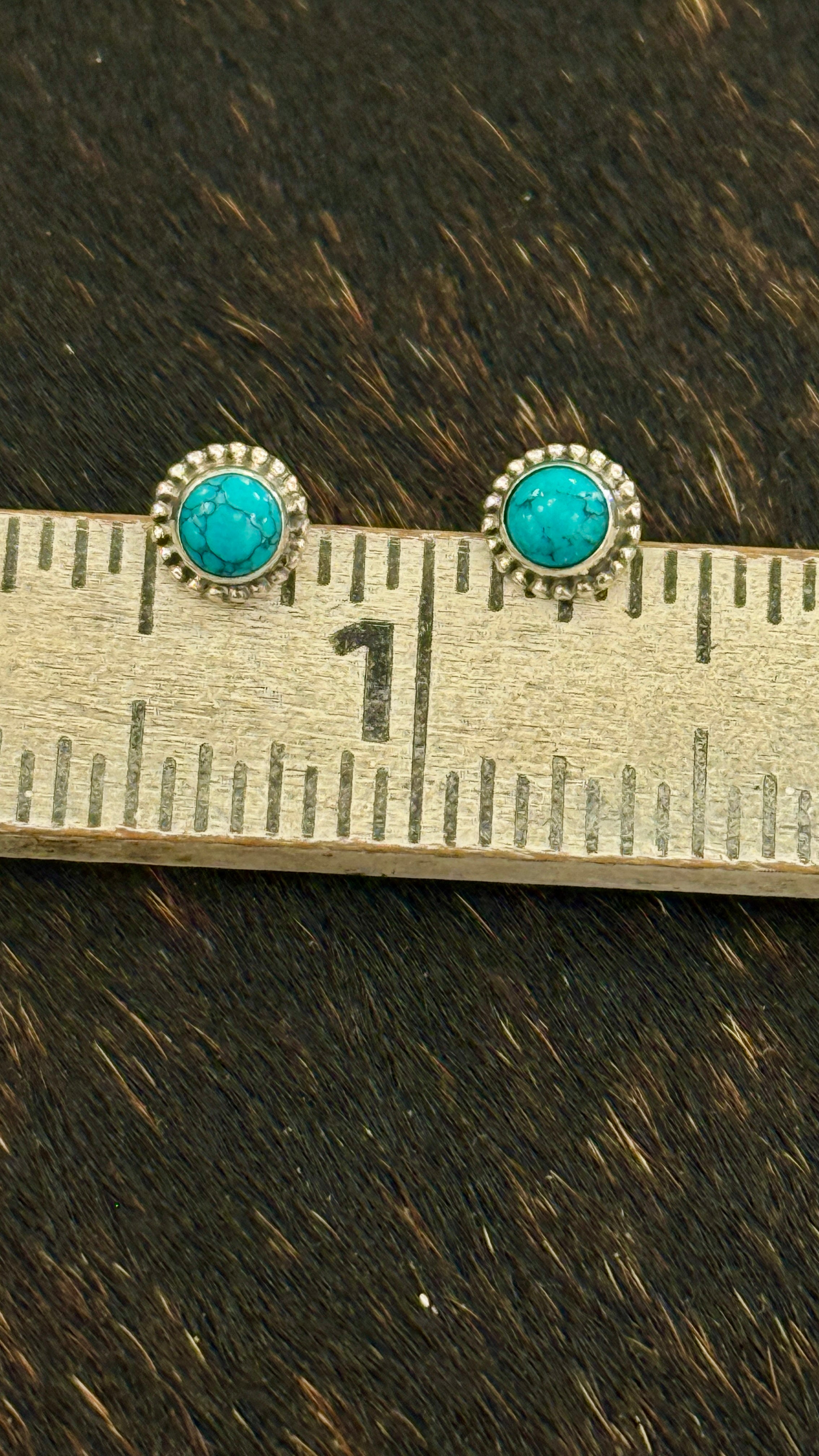 Nothing to Lose Turquoise and Sterling Silver Studs
