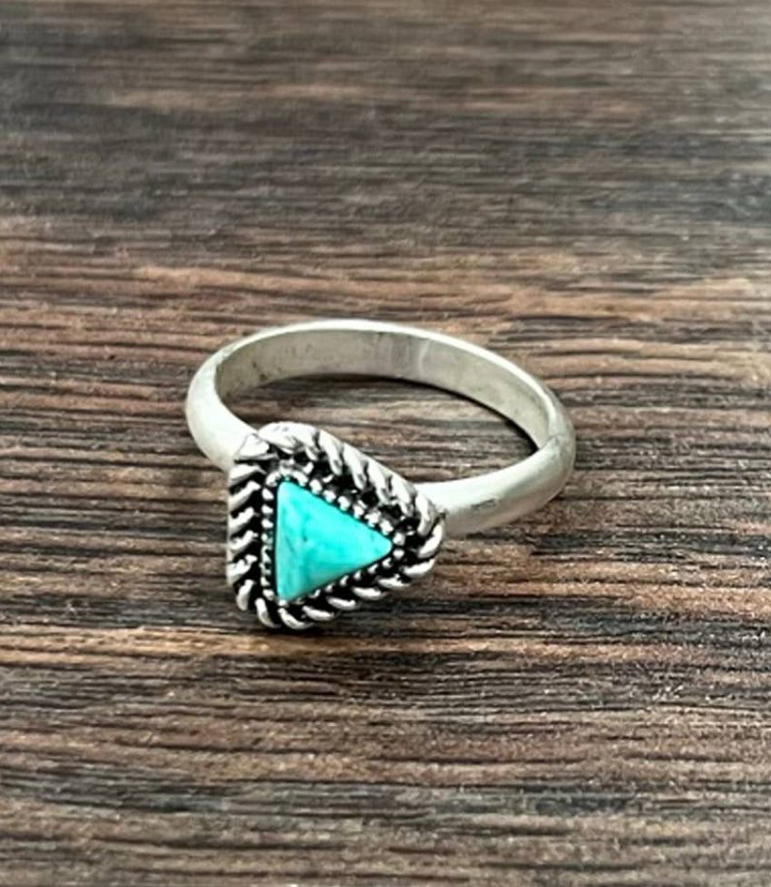 Dreams and Gasoline Turquoise Adjustable Ring