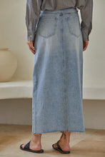 Load image into Gallery viewer, Venus in Blue Jeans Maxi Denim Skirt
