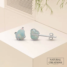 Load image into Gallery viewer, Natural Rough Gemstone Stud Earrings in Sterling Silver
