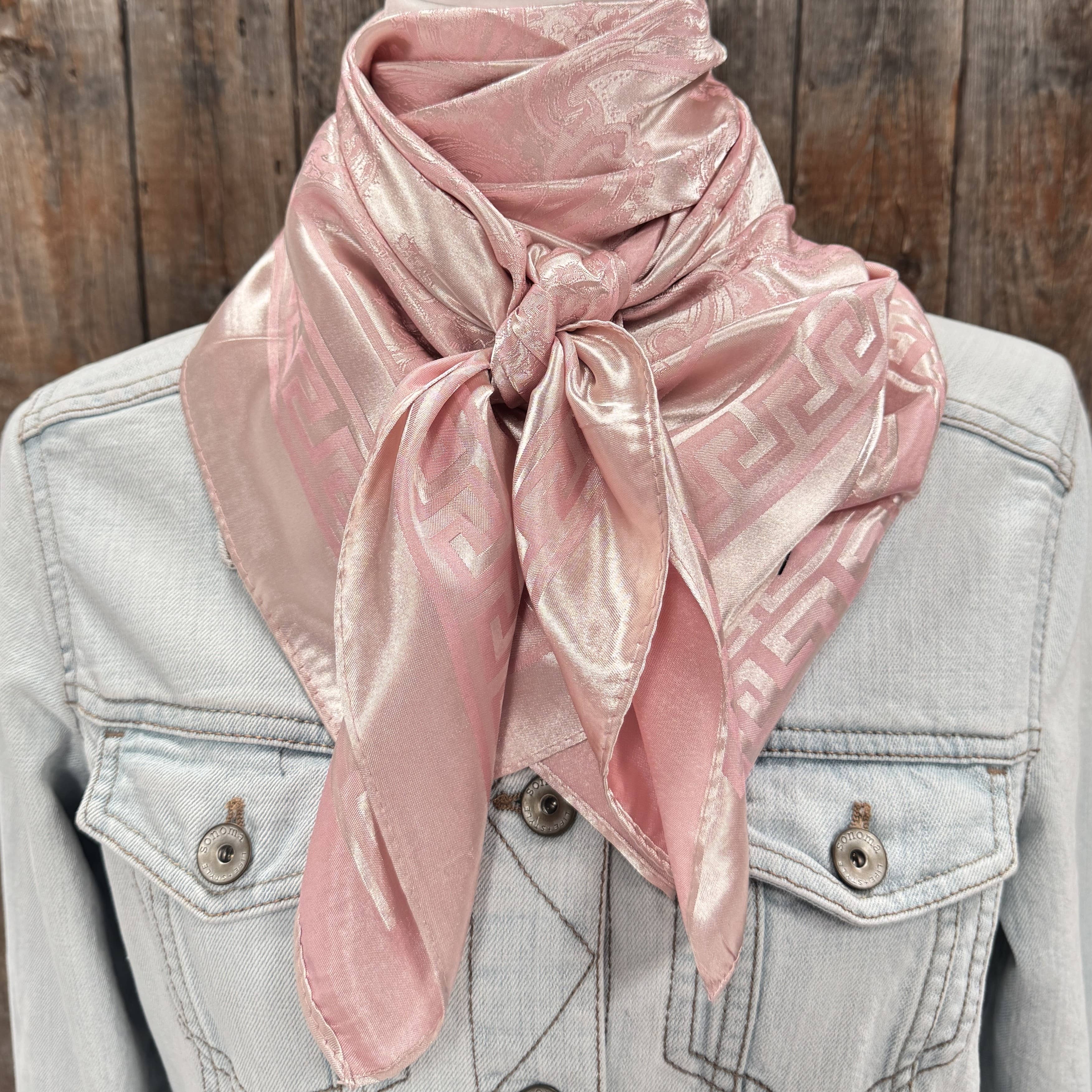 Blush Jacquard Wild Rag/Scarf